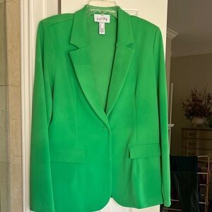 Joseph Ribkoff Bright Green Single-Button Blazer